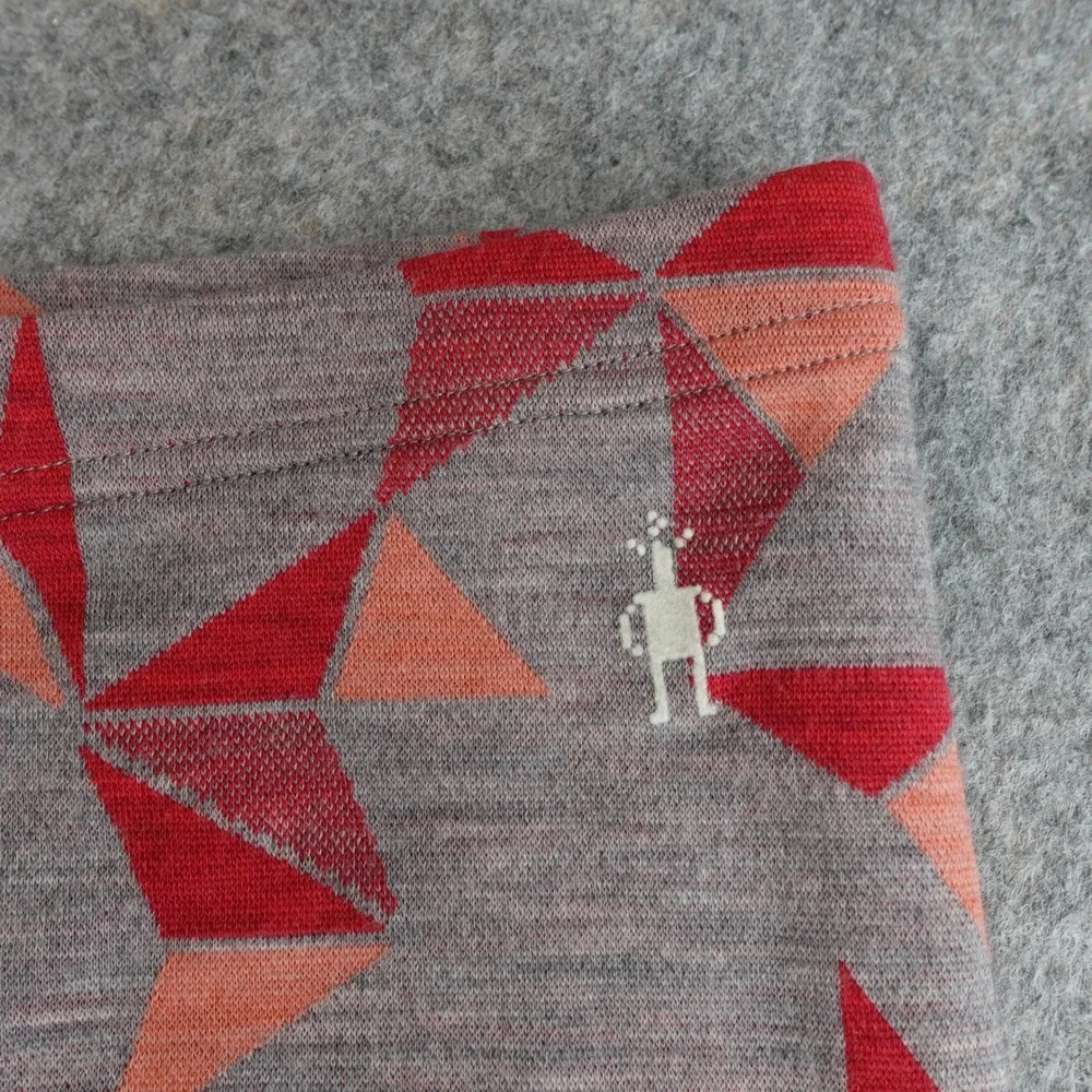 Smartwool Kids Thermal Merino 250 Base‎ Layer Leggings XL Gray Red Pinwheel